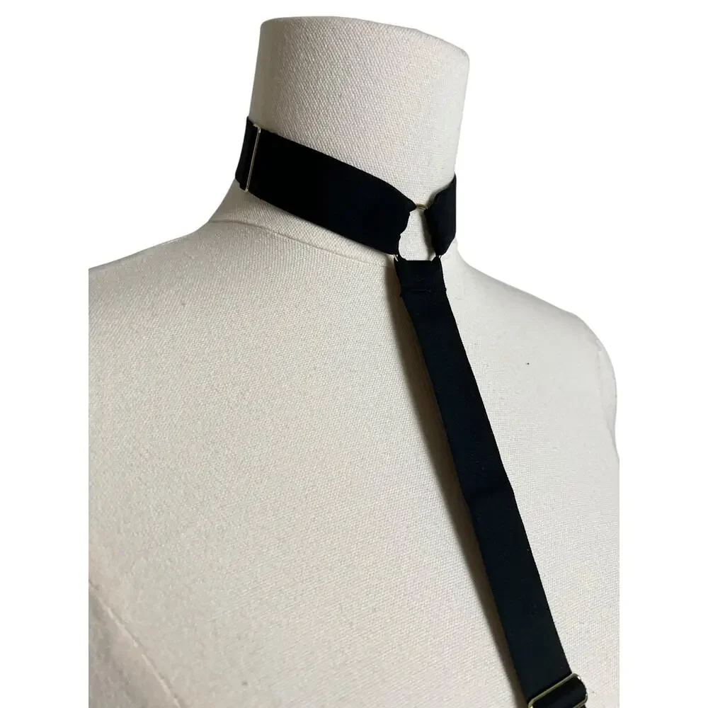 We are HAH / Free People NWT Strapped in Harness One Size Noir Black Festival